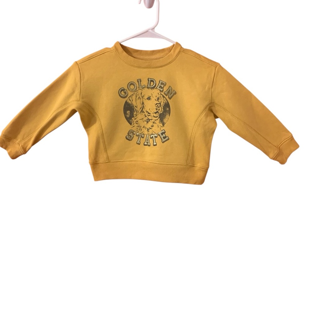GAP Kids Yellow Golden State Sweatshirt Girl 4-5